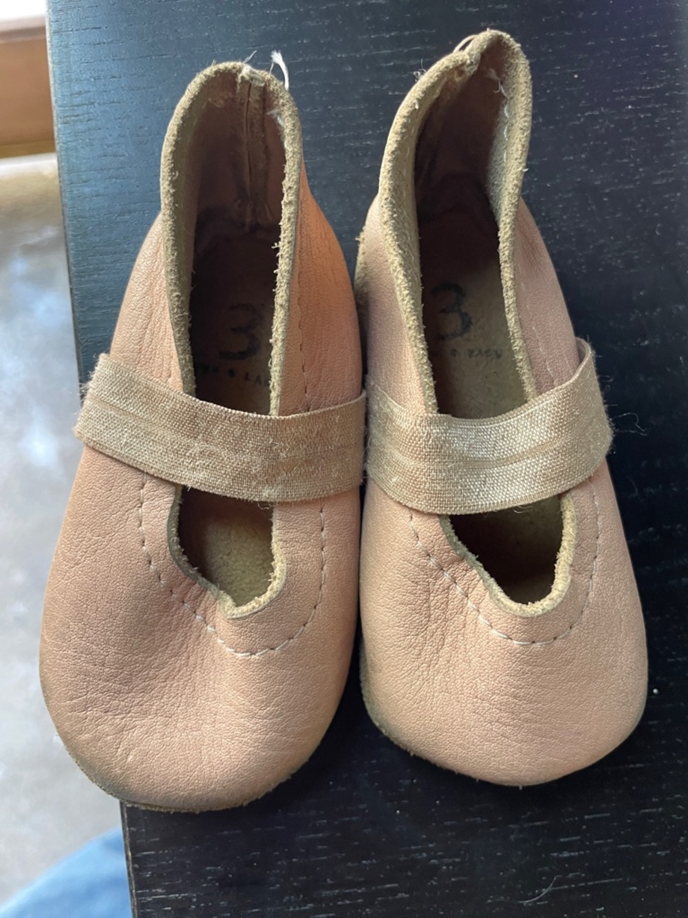 Toddler Leather Shoes Light Pink size3